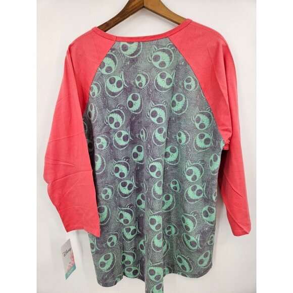 New Lularoe Disney Randy Raglan Tee Womens 3XL Jack Skellington - Picture 4 of 5
